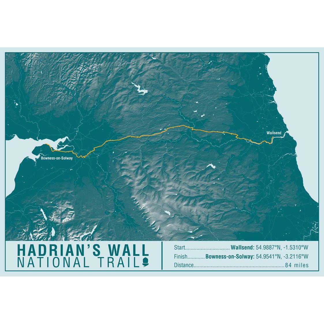 Hiking Wall Map