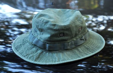 NEW BLACK TRILAM BOONIE HAT WET WEATHER HAT SIZE LARGE TRILAM NYLON 