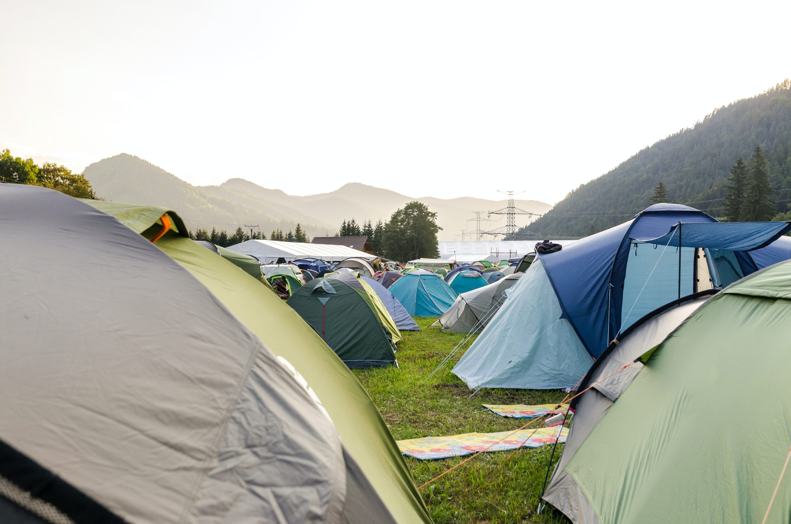 Палатка на траве. Кемпинг компания. Ревун палаточный лагерь. Палаточный принт.